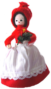 Woman with X-mas candle 2004