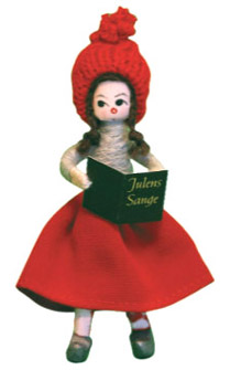 Girl with X-mas Carols 1990