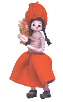 Girl with X-mas Sheaf 2001