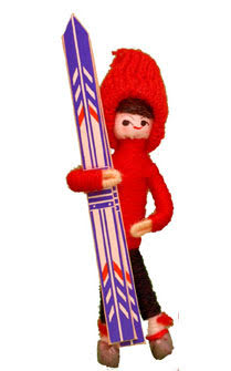 Boy with Skis 1996