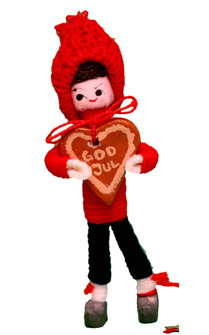 Boy with Honeyheart Cake 2005