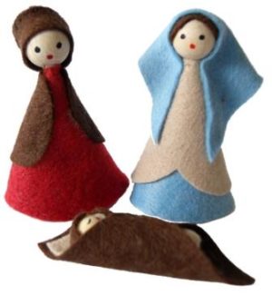 Nativityset in Felt