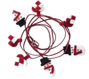 Garland with Heart and Snowman