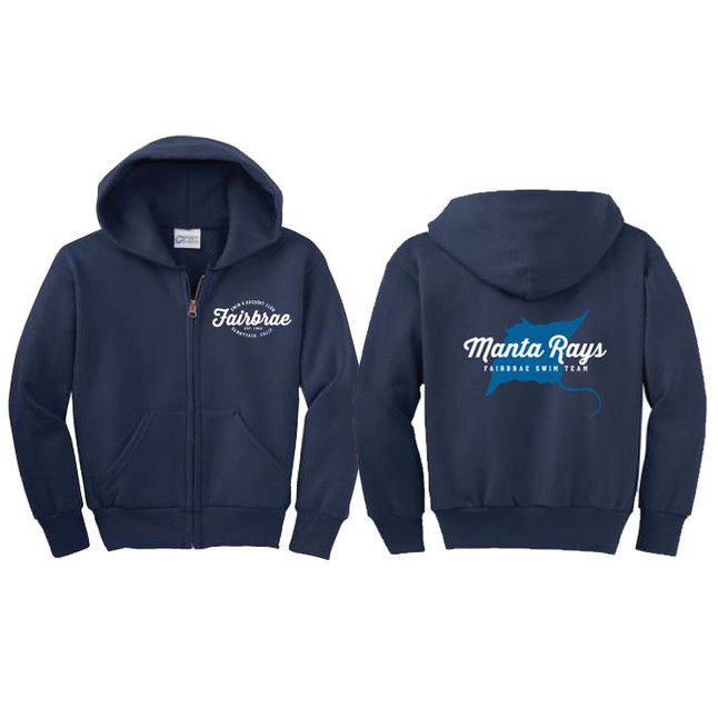 Zip Hooded Sweatshirt (youth and adult)