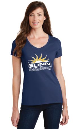 Ringspun Cotton Womens V-Neck T (Adult)